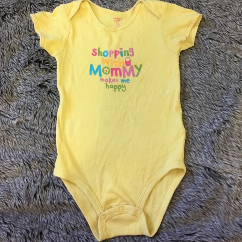Carter’s yellow onesie size 12-18 months